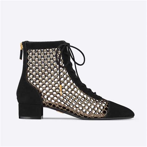 dior clear heel boots price|Dior leather ankle boots.